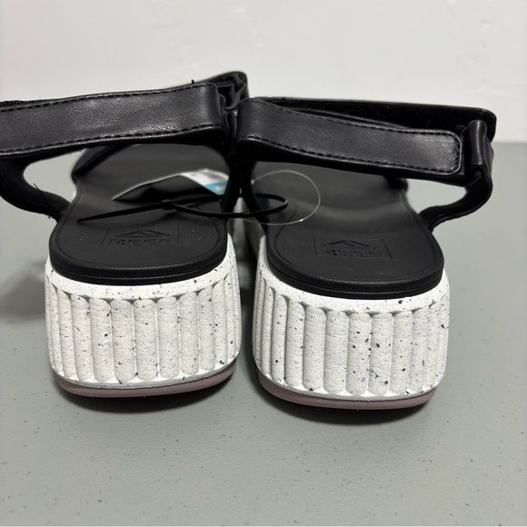 Reef Vista Higher Raya Black Platform Women's Sandals NWT Size 10 Strappy - Picture 7 of 9